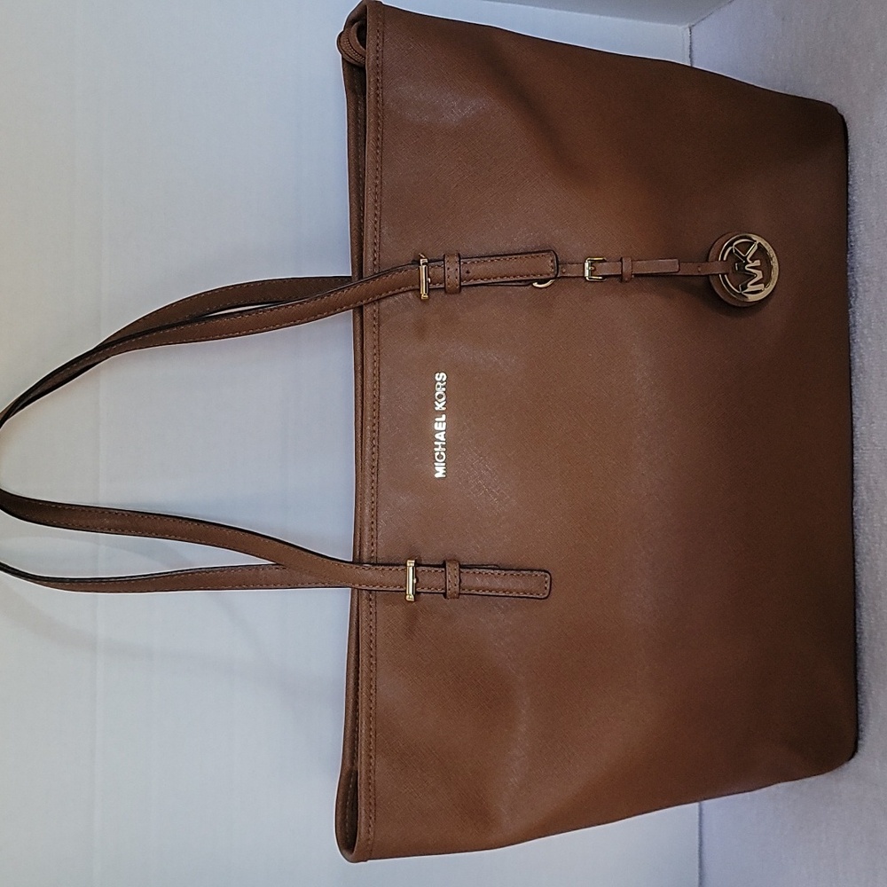 Michael Michael Kors leather jet set tote